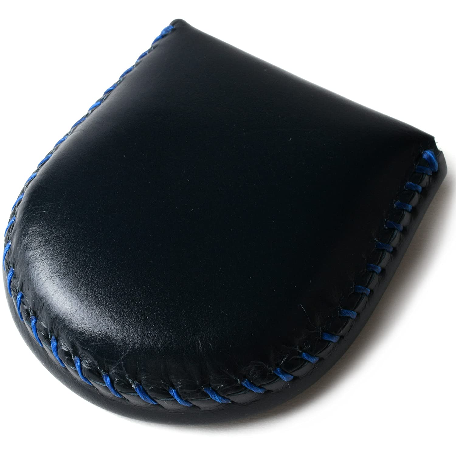 Tokyo amachi Kobo Coin Purse, Genuine Leather, Completely Handmade, Hand-Sewn Finish, Compact, Easy to Use, navy : Clothing, Shoes & Jewelry