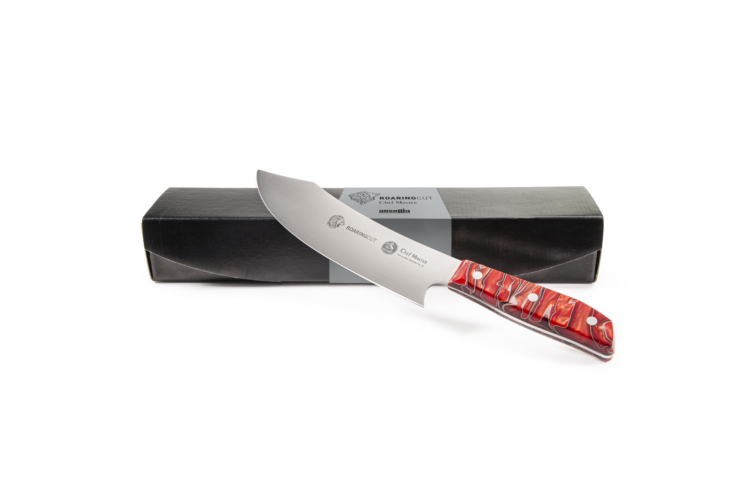 AUSONIA Coltello da Churrasco Professionale Lama Inox 20 Cm | Ideale per il taglio e la preparazione della carne dei barbecue, bbq e puled pork