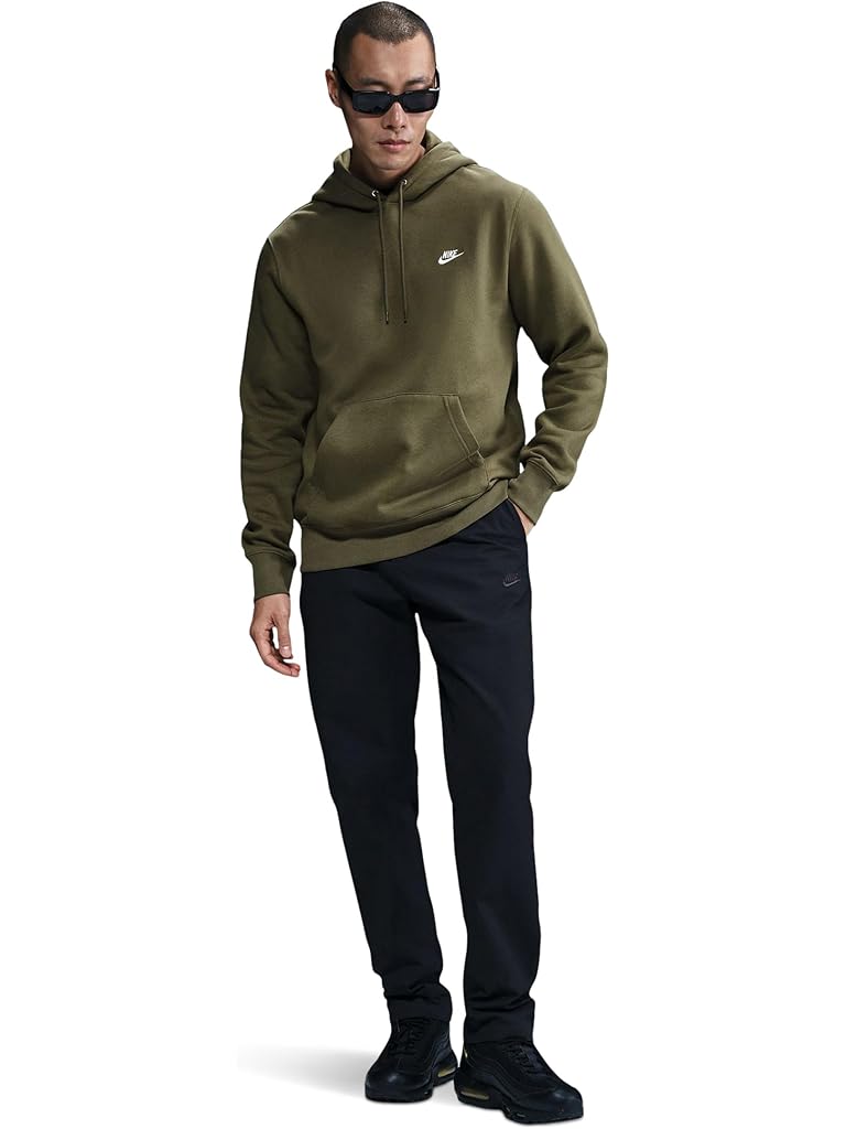 Olive Nike Club Fleece Pullover Hoodie