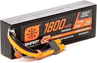 Spektrum 7.4V 1800mAh 2S 20C Smart G2 LiPo Battery: IC3, SPMX18002S20
