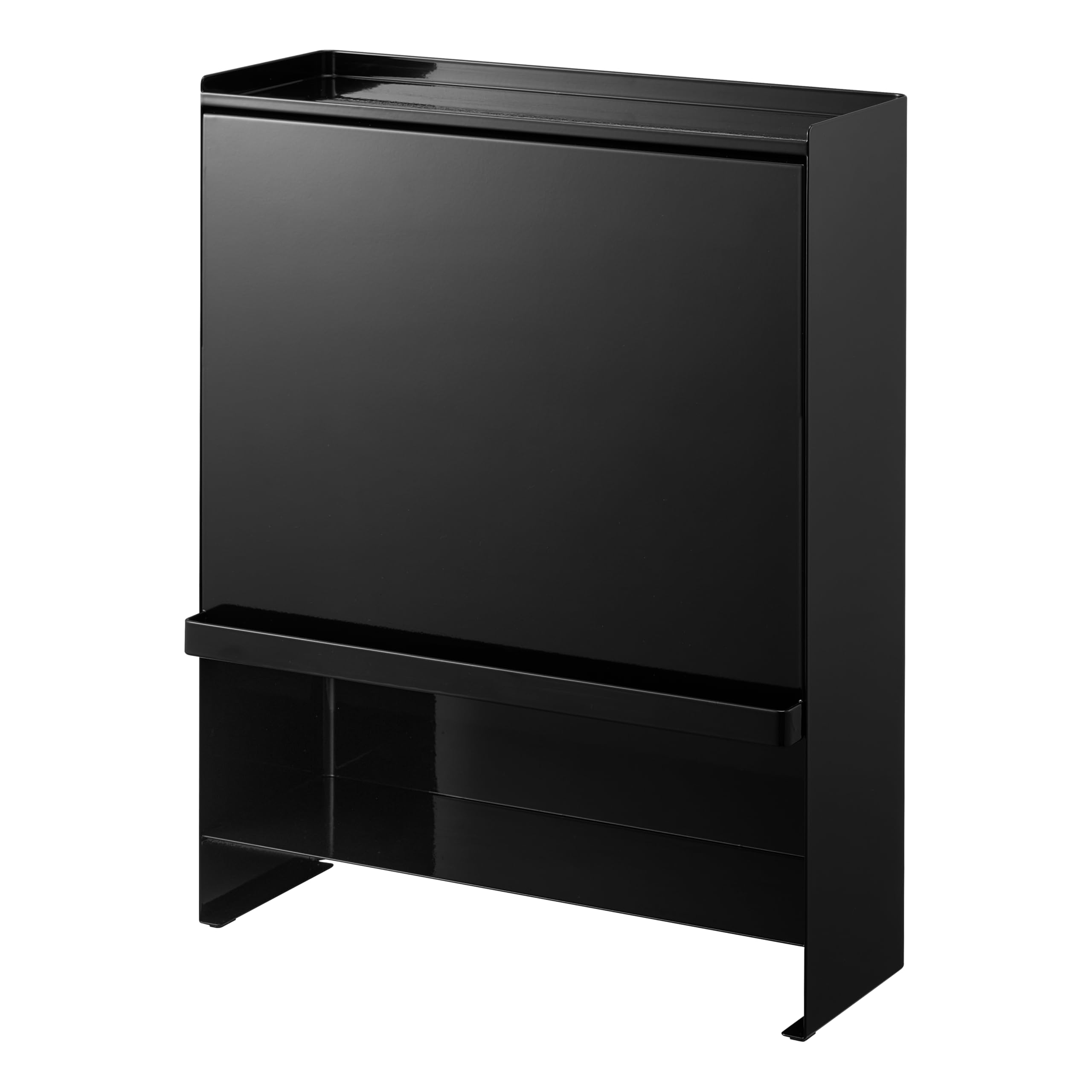 YAMAZAKI 2010 TOWER 3Tiered Seasoning Rack, black, Steel/POM Resin, 38 x 16.3 x 49.2 cm