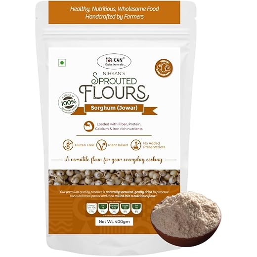 NIHKAN Sprouted Jowar Flour - Gut Health 400g
