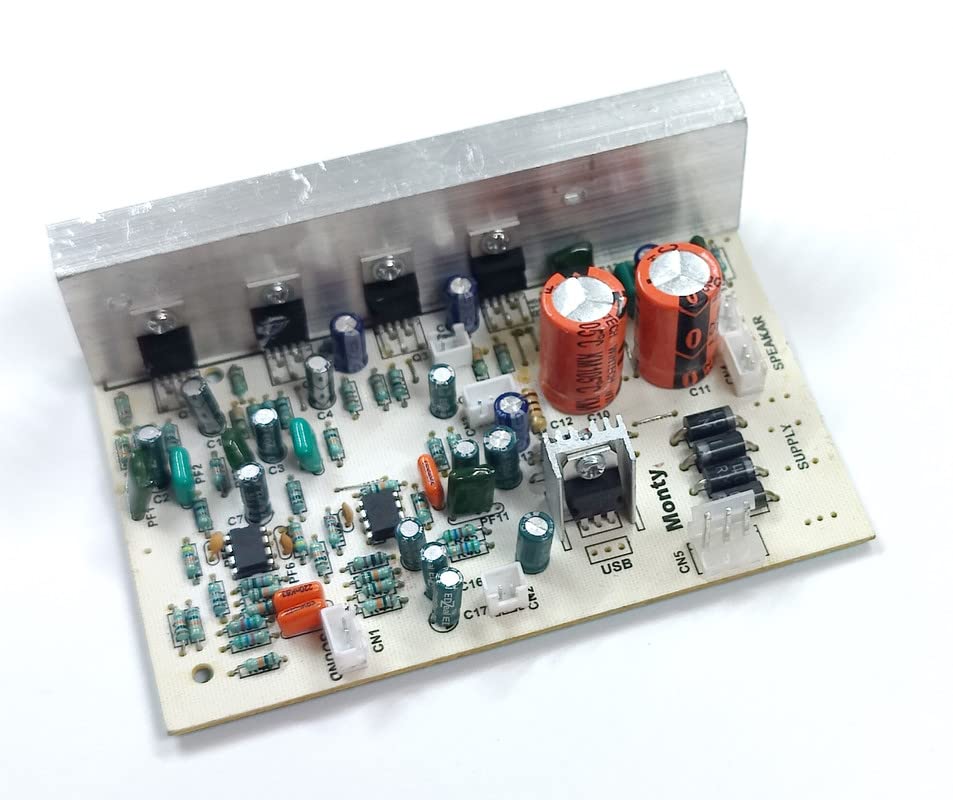 Image of Monty Home Theater Kit Board 4.1 High Bass Amplifier Circuit Board Tda2030 Based for Outdoor Audio, Gaming Systems, DIY Audio Projects etc.
