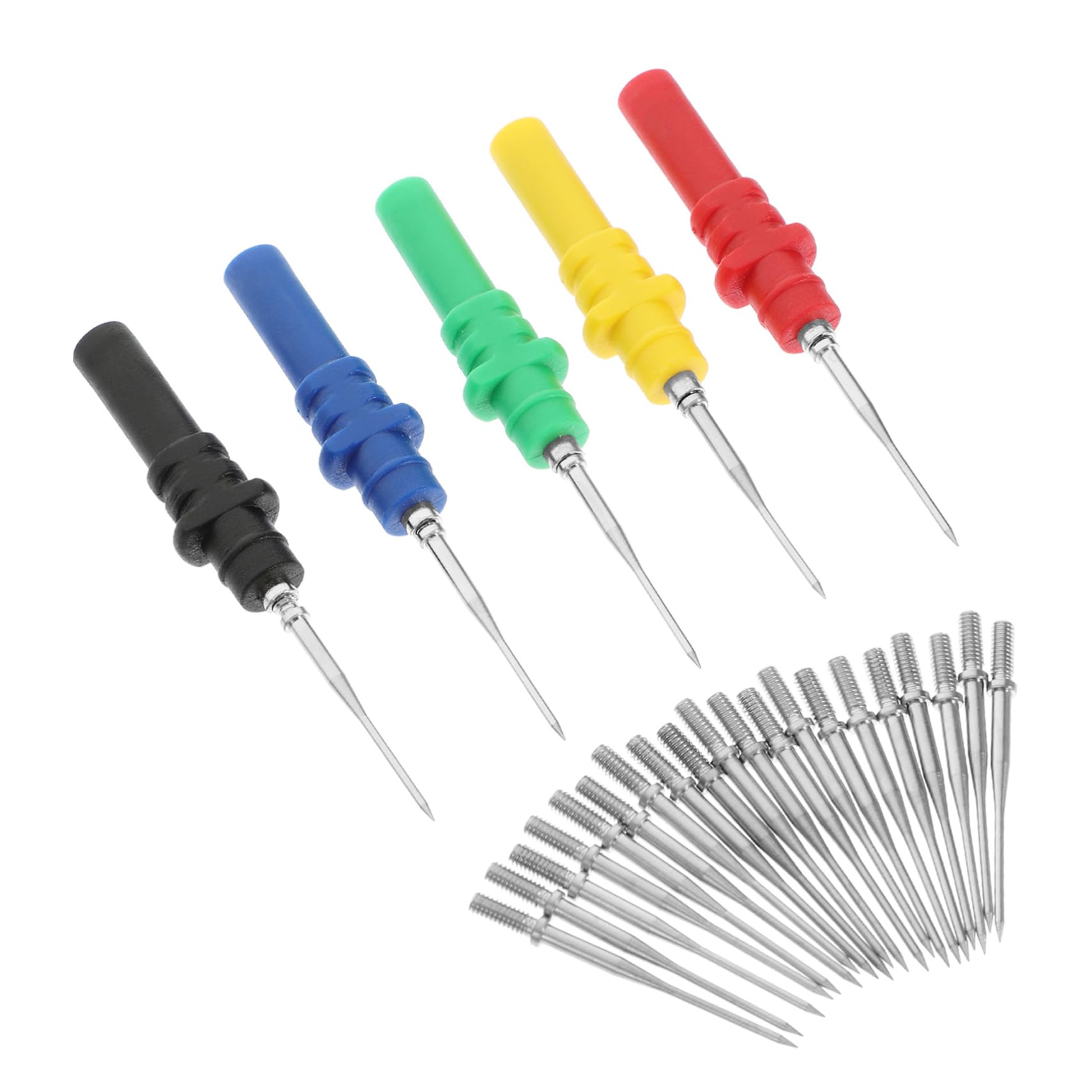 4sets Probes per Test di Isolamento Auto di Strumenti di Riparazione e Diagnostica Elettrica Probe Punta Sottile per Test Non Distruttivi di Circuiti e Cavi