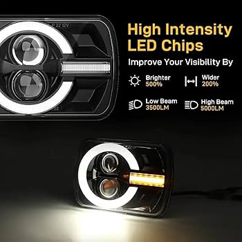 新品未使用　7インチ プロジェクターLEDヘッドライトMS-880N-B WMW) 7インチ プロジェクターLEDヘッドライト ブラック MS-880N