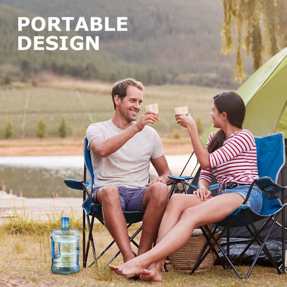 BESPORTBLE Thickened 5L Water Jug with Handle - Portable Outdoor Water Container for Camping Hiking Picnics and Sports Activities