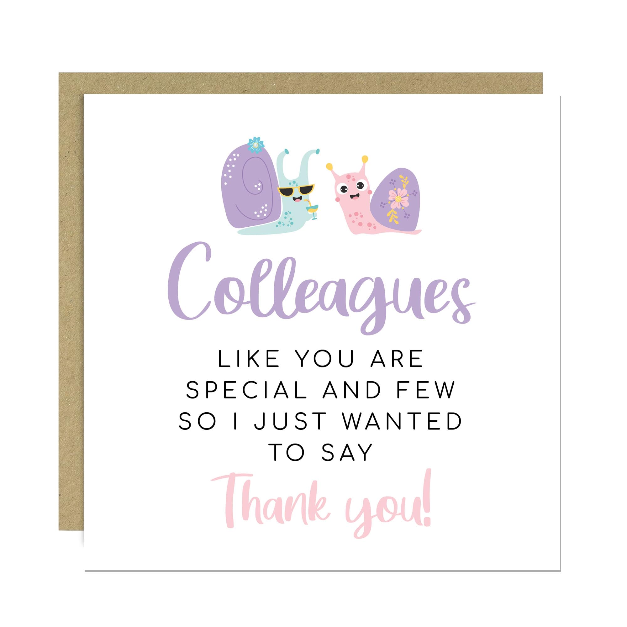 RED OCEAN Colleagues Like You Are Special And Few Card Thank You Card For Colleague Friend Cards For Him Her Leaving Job With Kraft Envelope