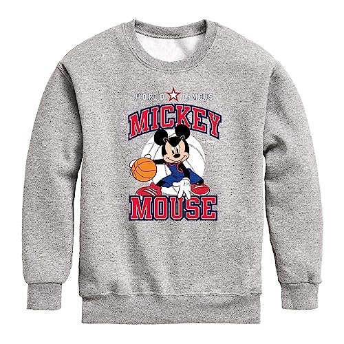 Disney Mickey Basketball Jersey - Toddler and Youth Crewneck Fleece Sweatshirt