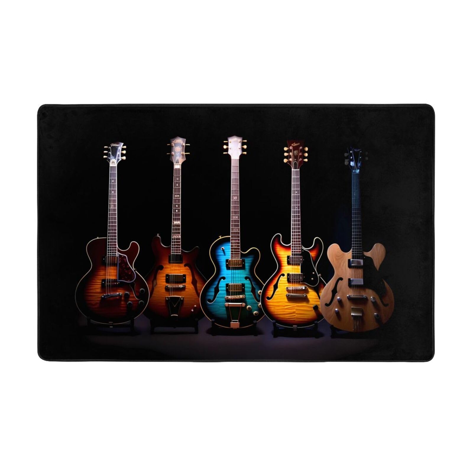 Tapis guitare basse doux grand format 152x99 cm résistant à l'usure