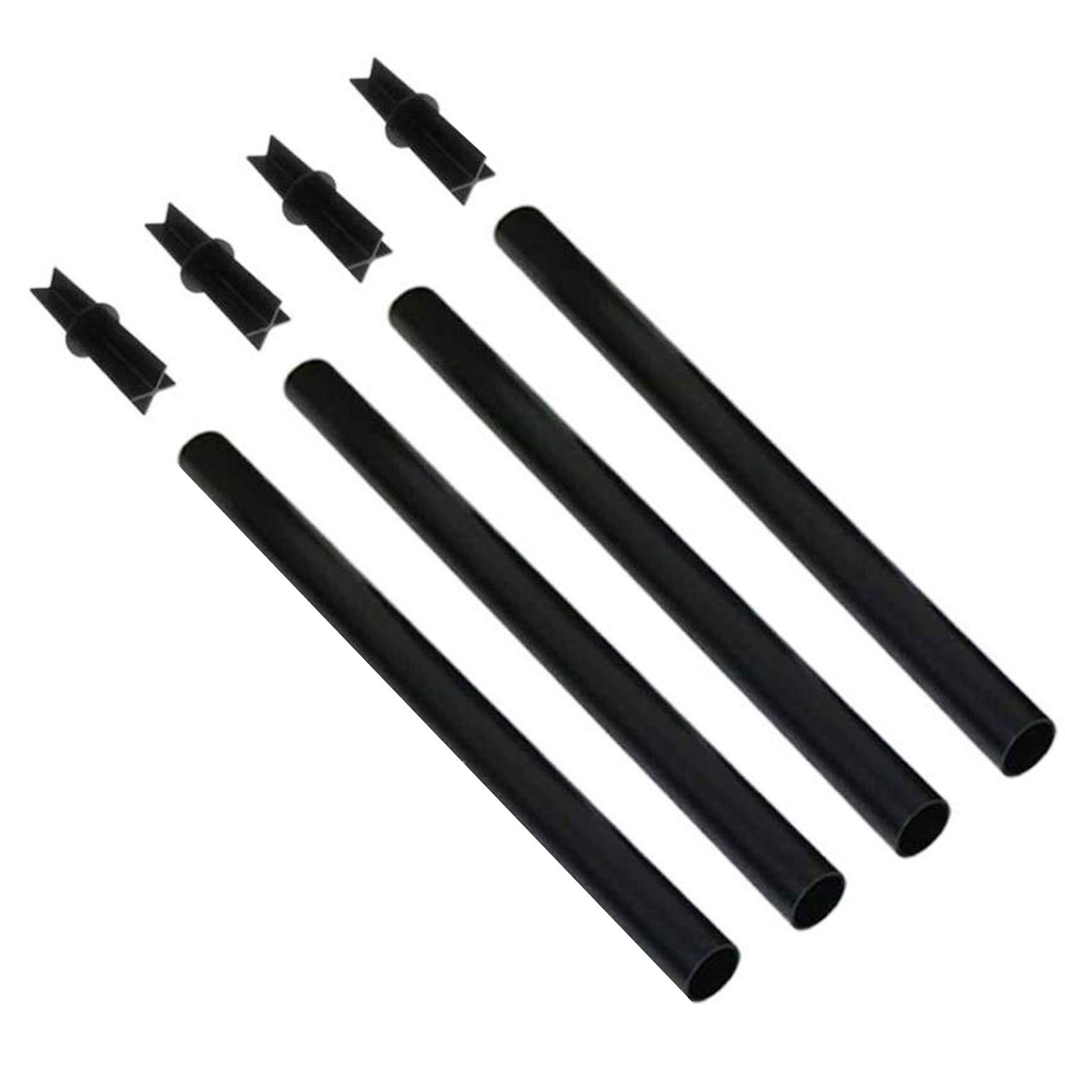 Ollivage Plastic Pole Extension and Joint Kits Connector for Solar Flame Torches 12" Extension Makes Tiki Torches Taller, 4 Pack