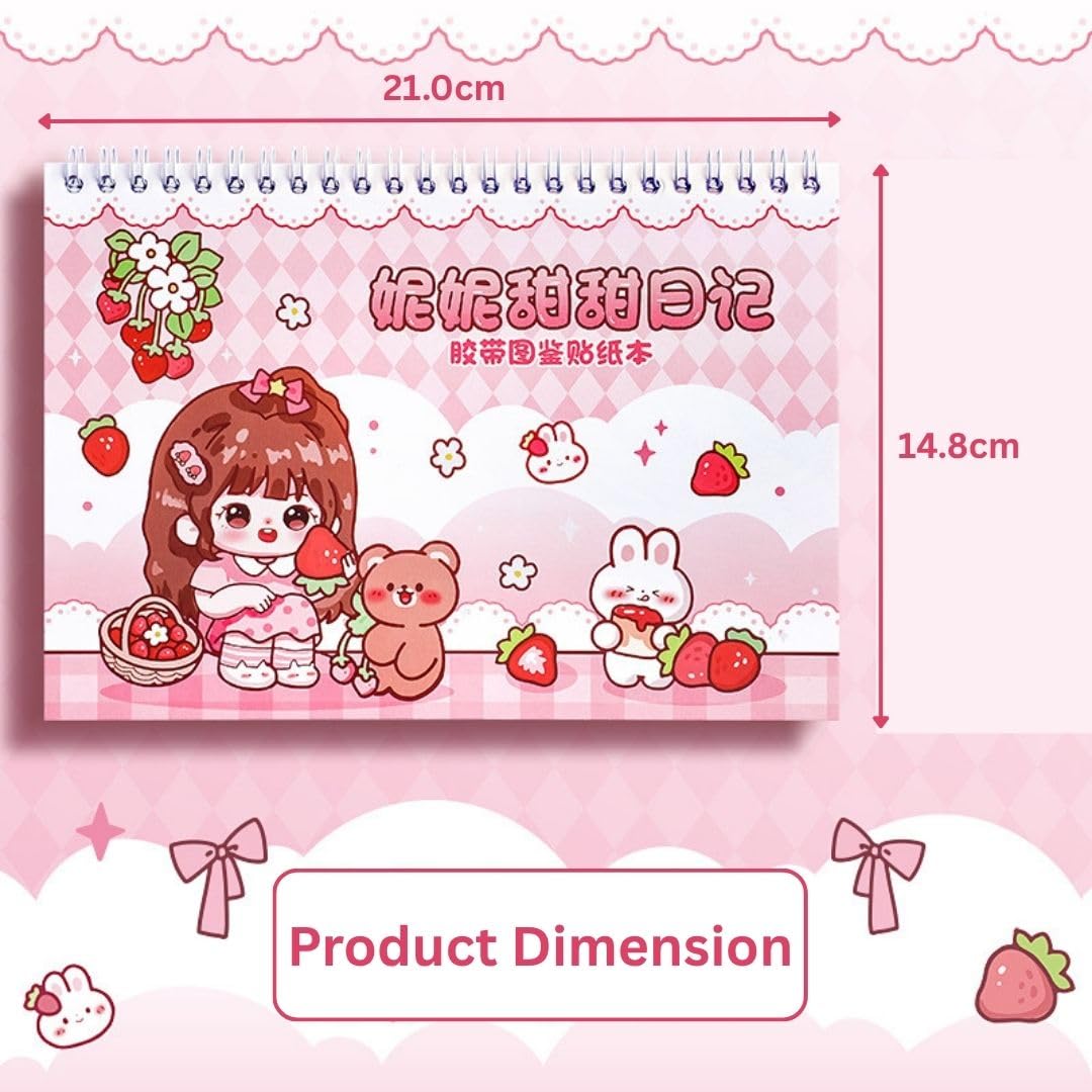 Kmcho Kawaii Stickers Set for Kids and Teens, Creative Stickers Set for Scrapbooking and Journaling, Cute Waterproof Vinyl Decals for Laptops, Water Bottles, Notebooks, Crafts 4