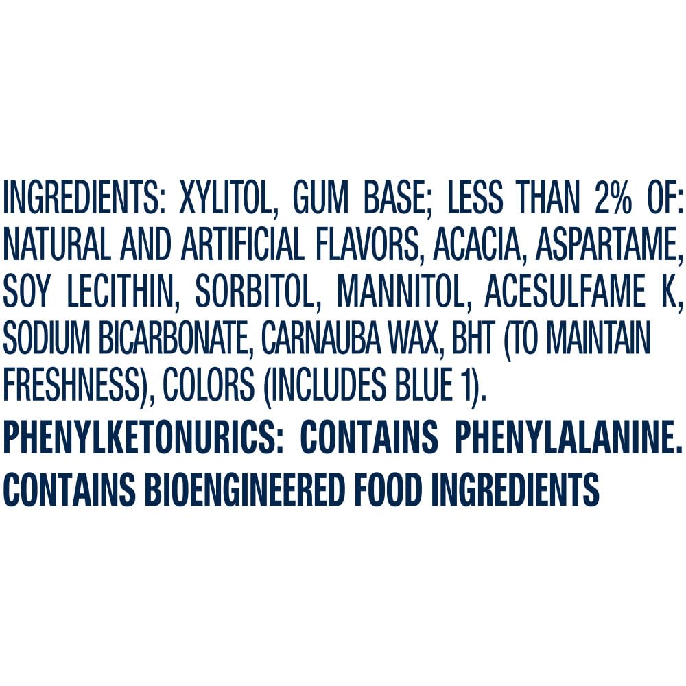 ORBIT WHITE Spearmint Sugar Free Mint Sugarless Fresh Breath Chewing Gum, 40 Piece Resealable Bottle (Pack of 4)