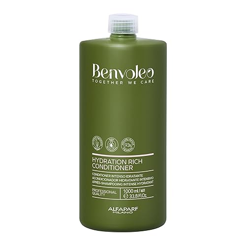 Alfaparf Milano Benvoleo - Acondicionador rico en hidratación para cabello seco, limpio, vegano, cuidado sostenible del cabello, hidrata, hidrata,