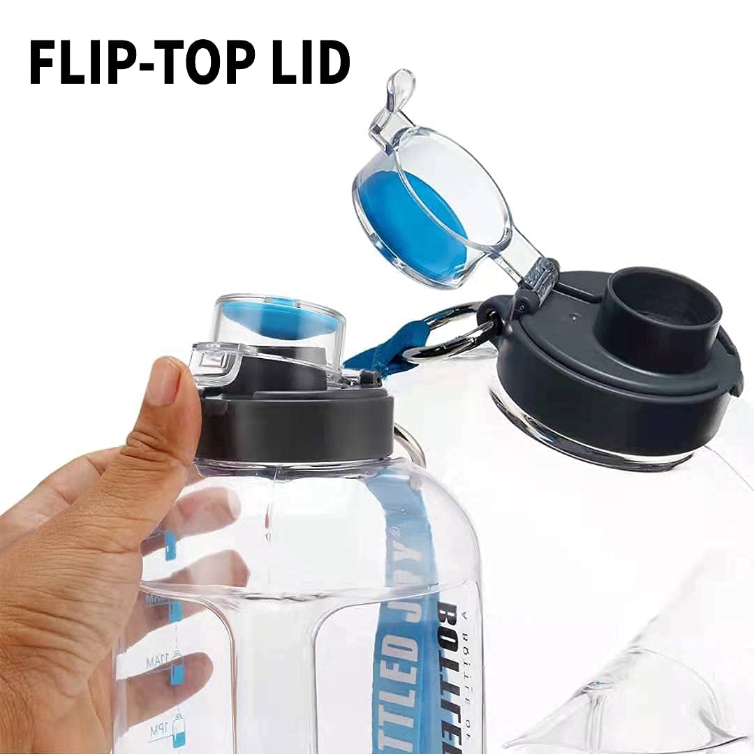 Bottled Joy Sports Water Bottle (50OZ/85OZ/1GALLON) Plastic Large