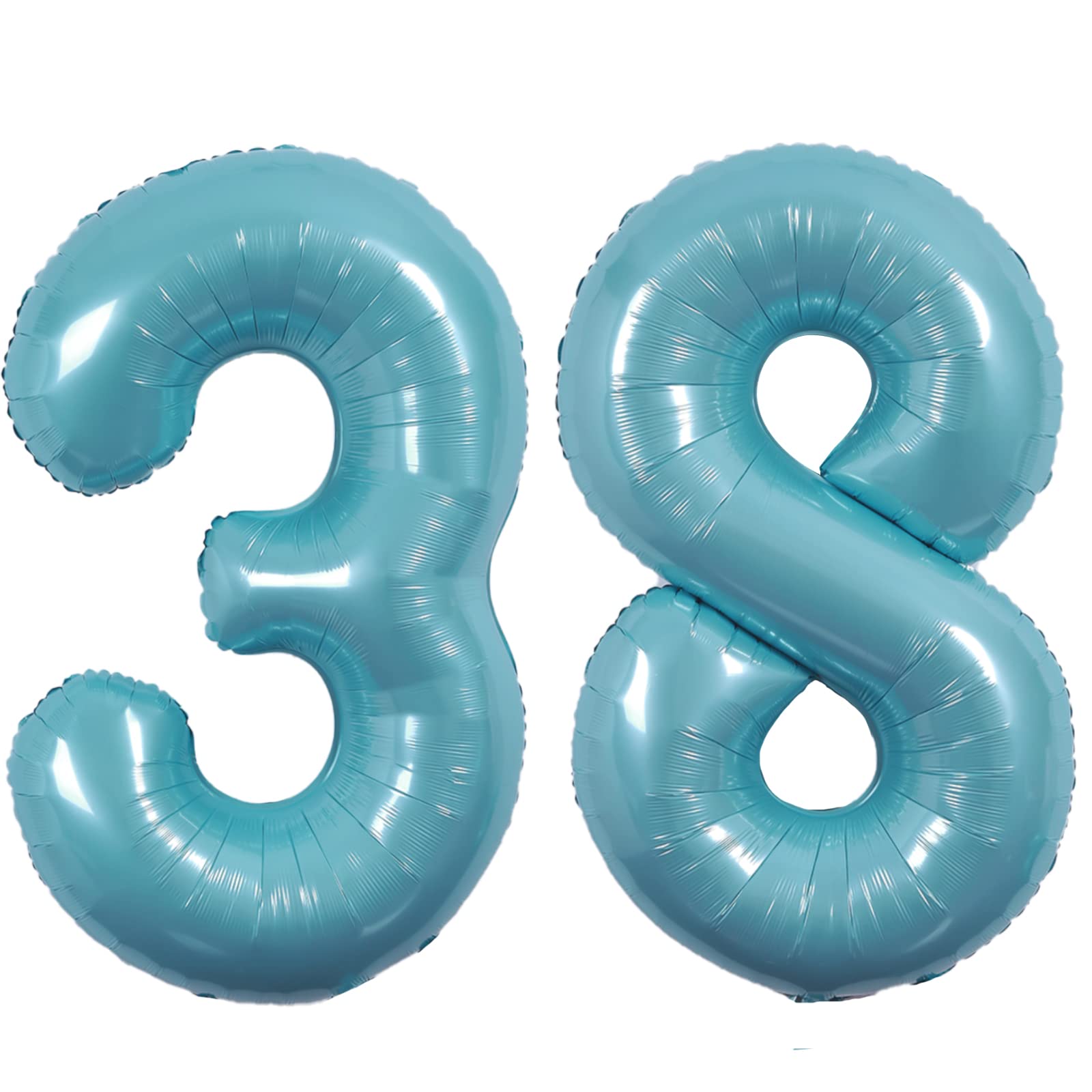 Amazon.com: 40 Inch Giant Macaron Blue Number 38 Balloon, Helium 