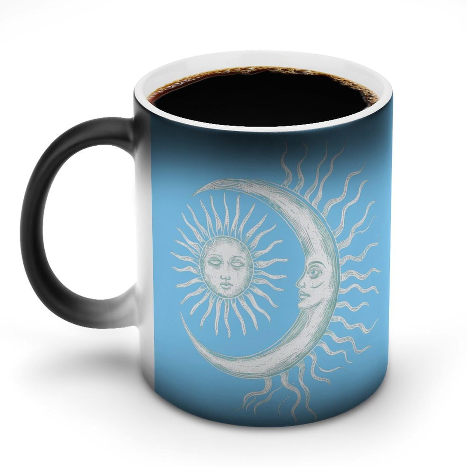 Sun And Moon Print Color Changing Mugs Ceramic Coffee Mug ...