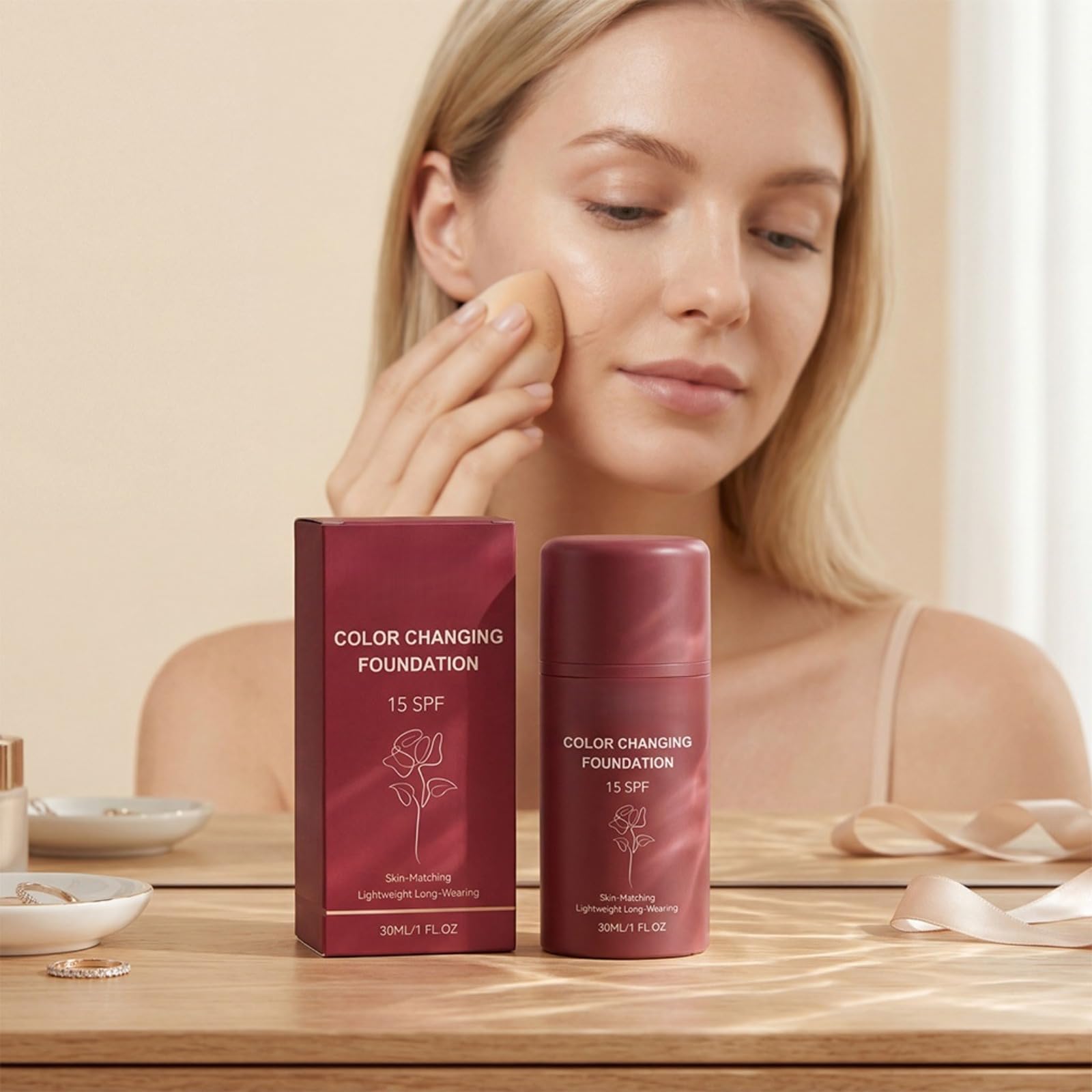 Spf 15 Podkład zmieniający kolor, koreański podkład pokrywający niedoskonałości, automatycznie dopasowuje się do odcienia, kryjąca baza do makijażu, do wszystkich rodzajów skóry - lekka, nawilżona