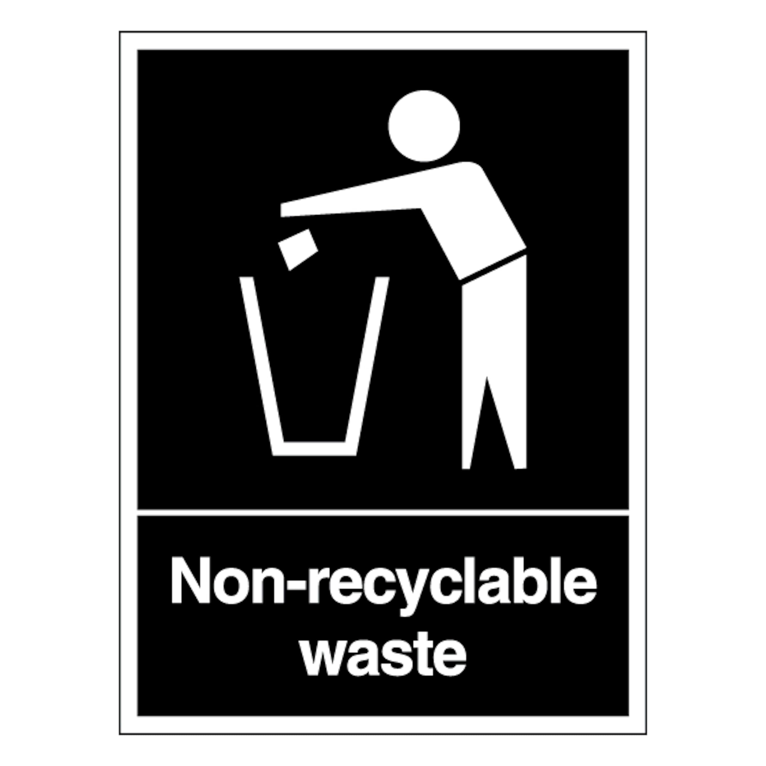 Non-Recyclable Waste 150 x 200 mm - Perspex Clear Cast Acrylic