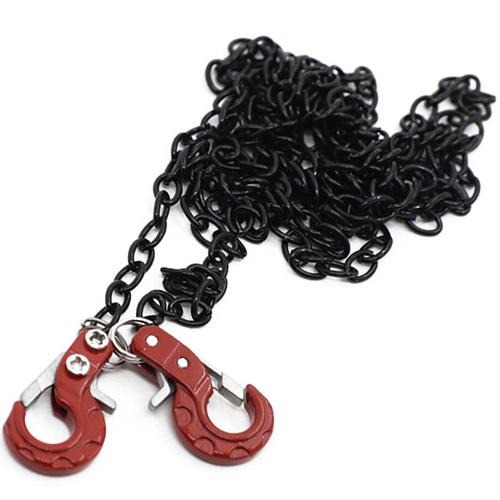 Mini Universal RC Tow Hook with Black Chain for Axial SCX10, HSP 94180, RC4WD D90, Traxxas TRX4, CC01, D110, TF2