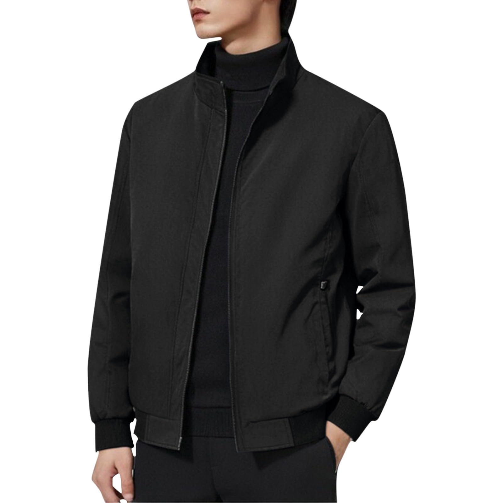 Cazadora softshell masculina ligera y transpirable con cierre de cremallera 6