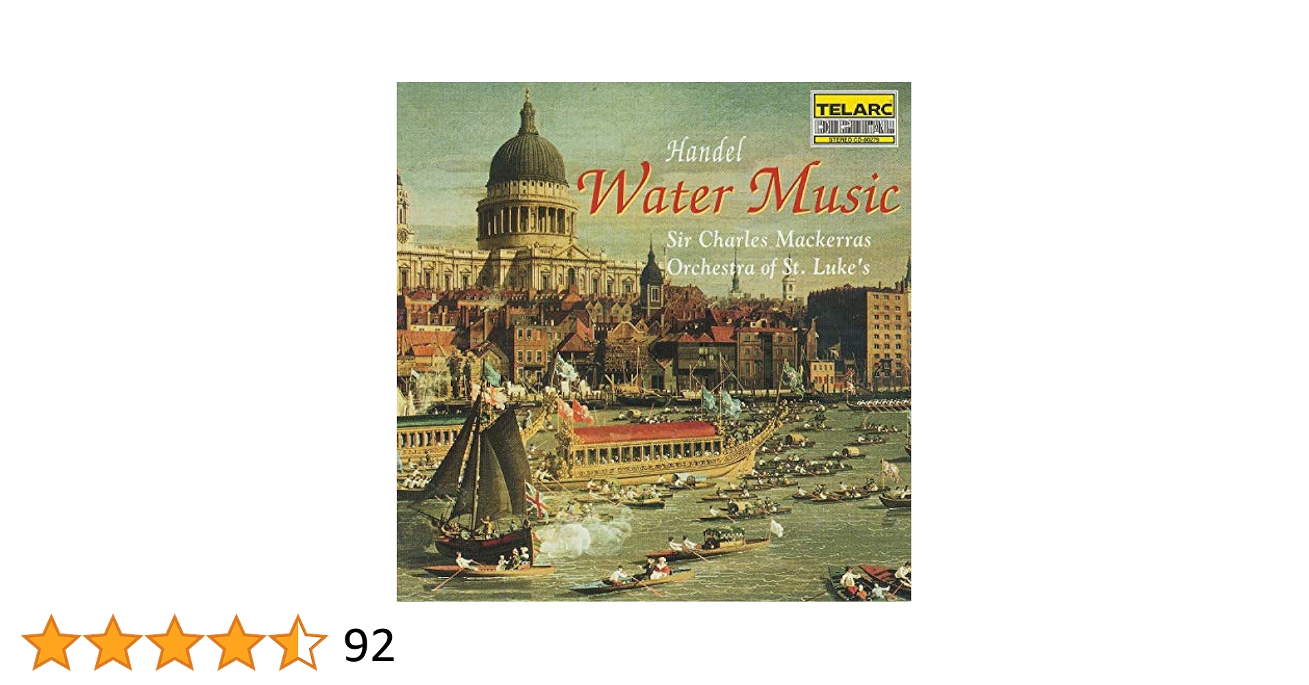 【中古】 Water Music Handel ,Mackerras ,PragueChamberOrchestra Handel, Sir Charles Mackerras, Prague Chamber Orchestra