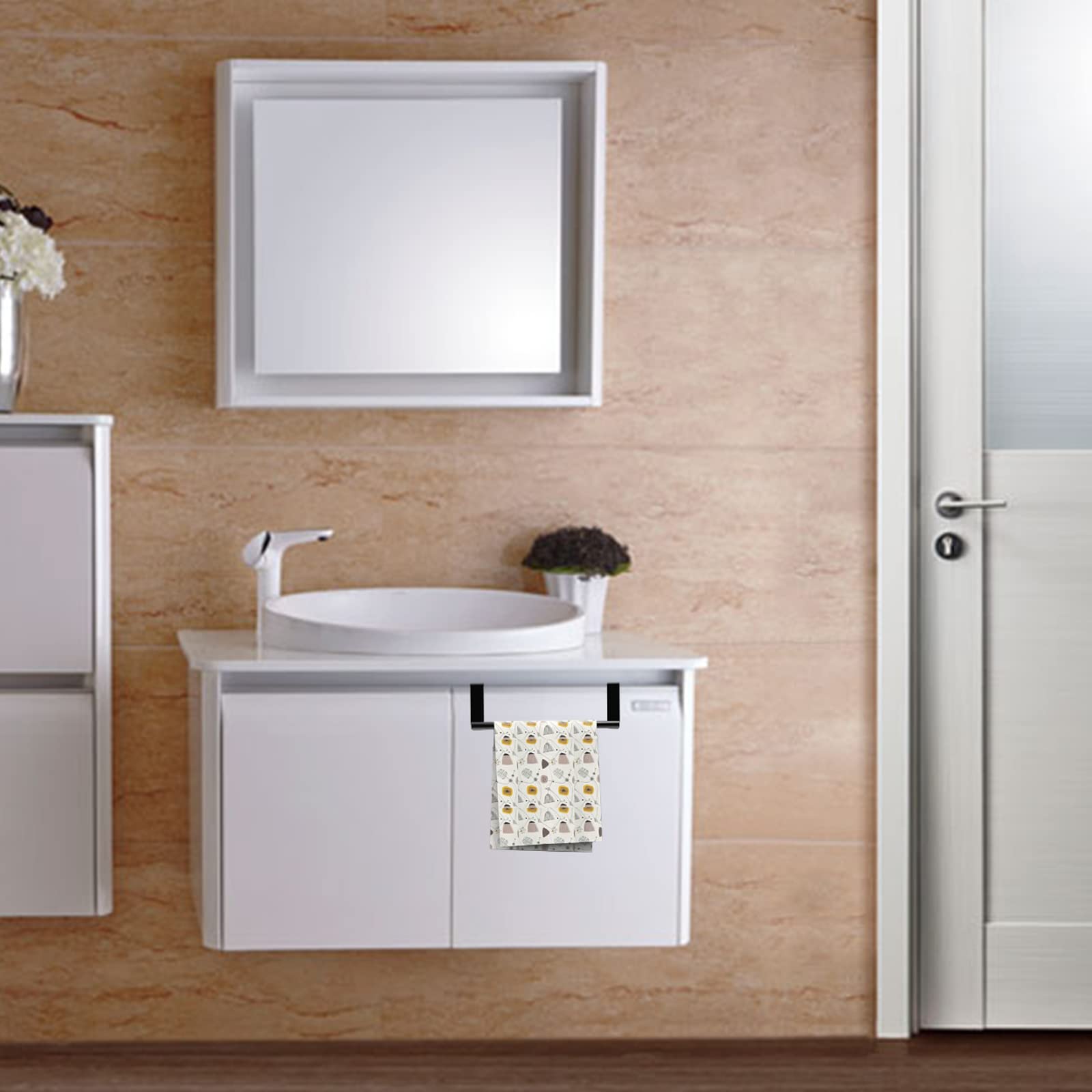 2 Pices Acier Inoxydable Barre Porte Torchon, Serviettes Torchons Sur Porte Sous La Porte De L Porte Torchon Pour Cuisine Salle De Bainargen