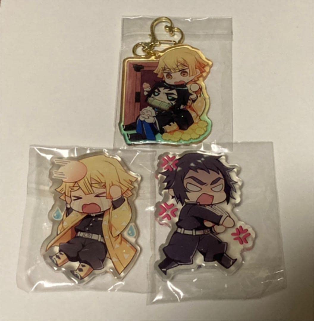 Amazon.co.jp: 獪岳 我妻善逸 アクリルバッジ アクリルキーホルダー