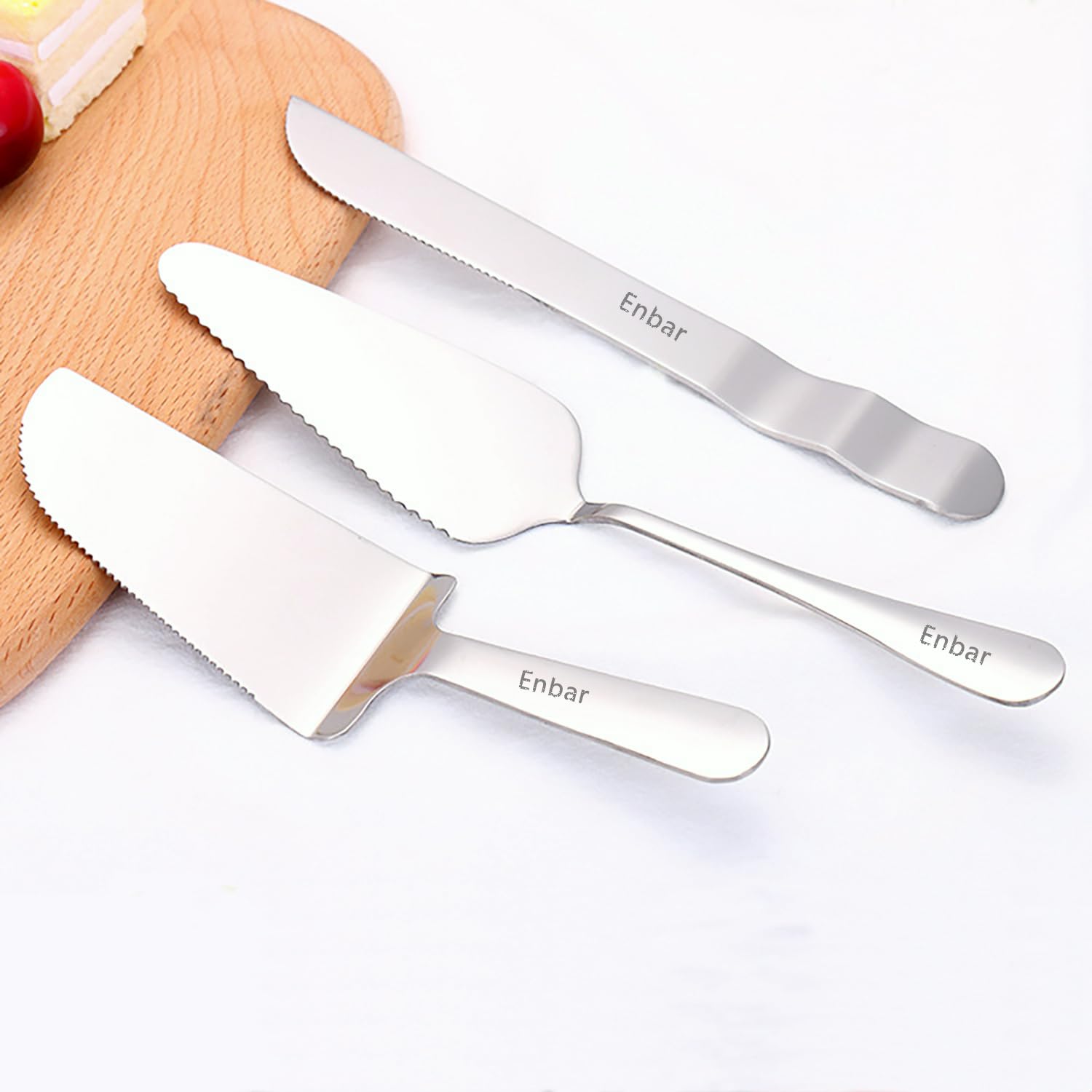 Cake Knife and Server Set Wedding Stainless Steel Cake Cutting Set For Wedding Include Cake Cutter And Cake Perfect For Wedding, Birthday, Parties and Events