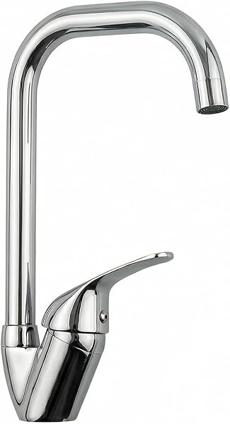 VOLTIX Rubinetto da Cucina Girevole a 360°, Miscelatore Monocomando per Lavello, Rubinetto per Acqua Calda e Fredda - 1