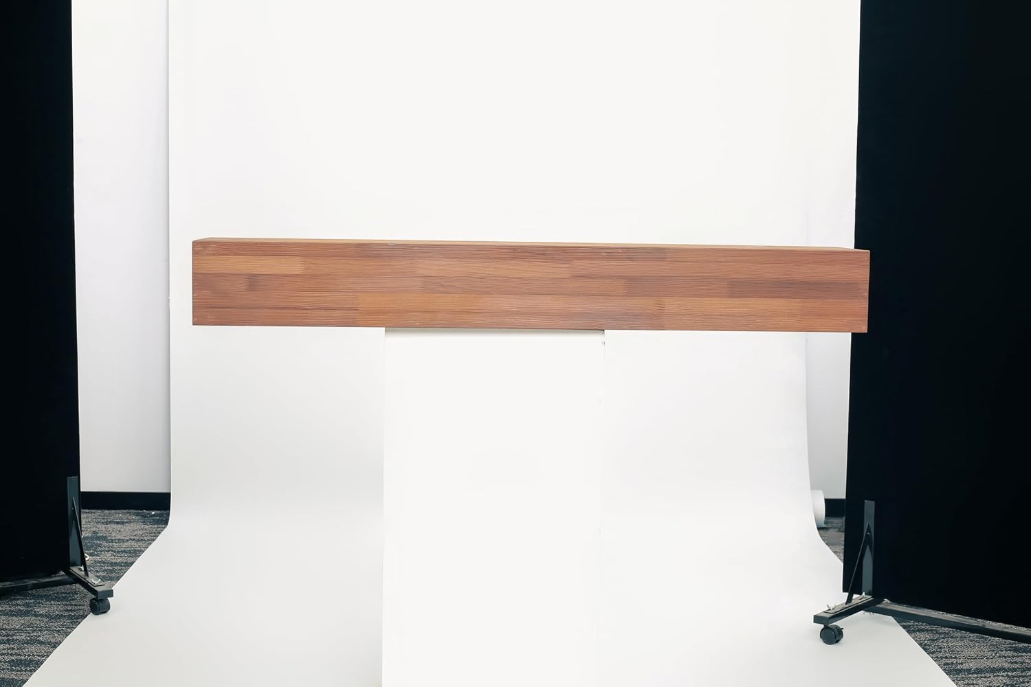 48" Rustic Cedar Wood Fireplace Mantel Shelf – Wall-Mounted Floating Mantel Shelf with Invisible Bracket, 50 Lbs Load Capacity, Modern Farmhouse Home Decor.Wood Mantels for Fire Place (Light Brown)