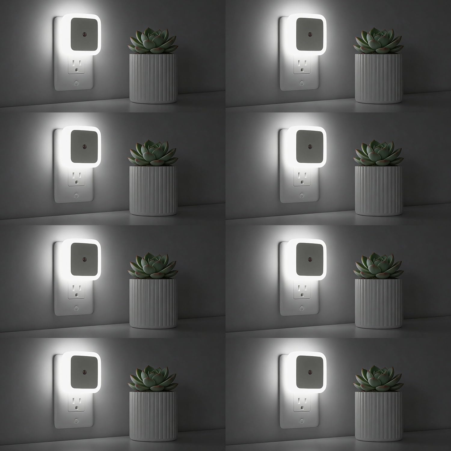 Sujeet Night Light, Night Lights Plug into Wall 8-Pack, Nightlight Plug in Night Light, Dusk to Dawn Night Lamp Led (Soft White)