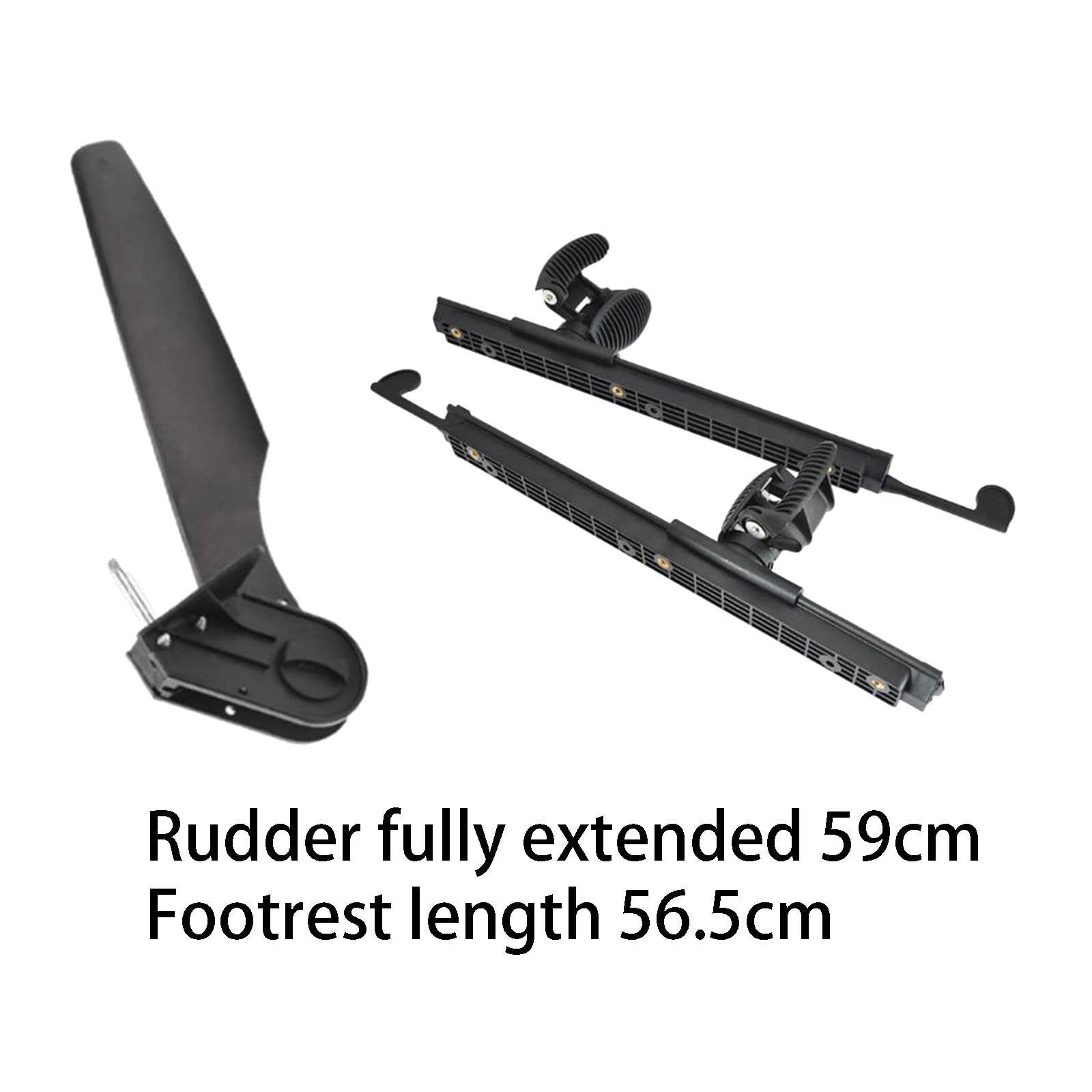 Kajak Ruder Universal Fußpedalset für Wasserfahrzeuge, Kanus und Boote verbessert Stabilität und Leistung für ambitionierte Kajakfahrer. Nylon Fußsteuerung für