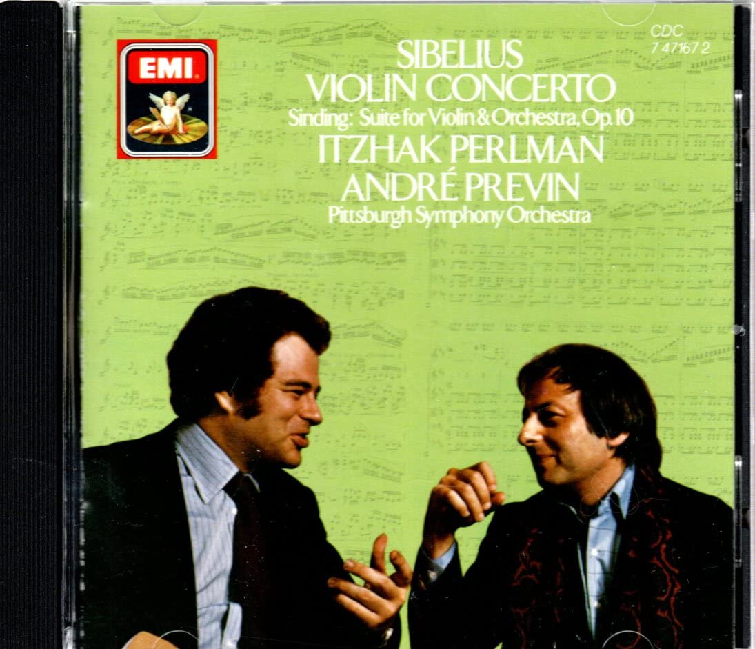 Violin Concerto / Suite [Audio CD] Sibelius; Sinding; Perlman; Previn and Pittsburgh