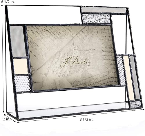 Miniatura 4 de Marco de fotos personalizado para bebé, vidrio grabado gris y amarillo, 4 x 6 pulgadas, decoración de cuarto de bebé, niña o niño recién nacido J