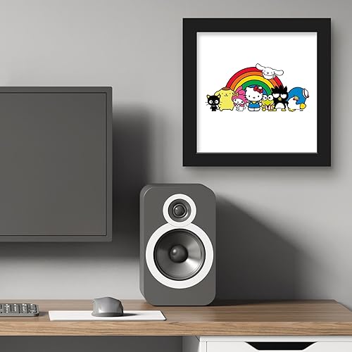 Miniatura 9 de Trends International Gallery Pops Sanrio - Póster de pared con diseño de Hello Kitty y sus amigos, diseño de arcoíris grupal, 12.00 x 12.00