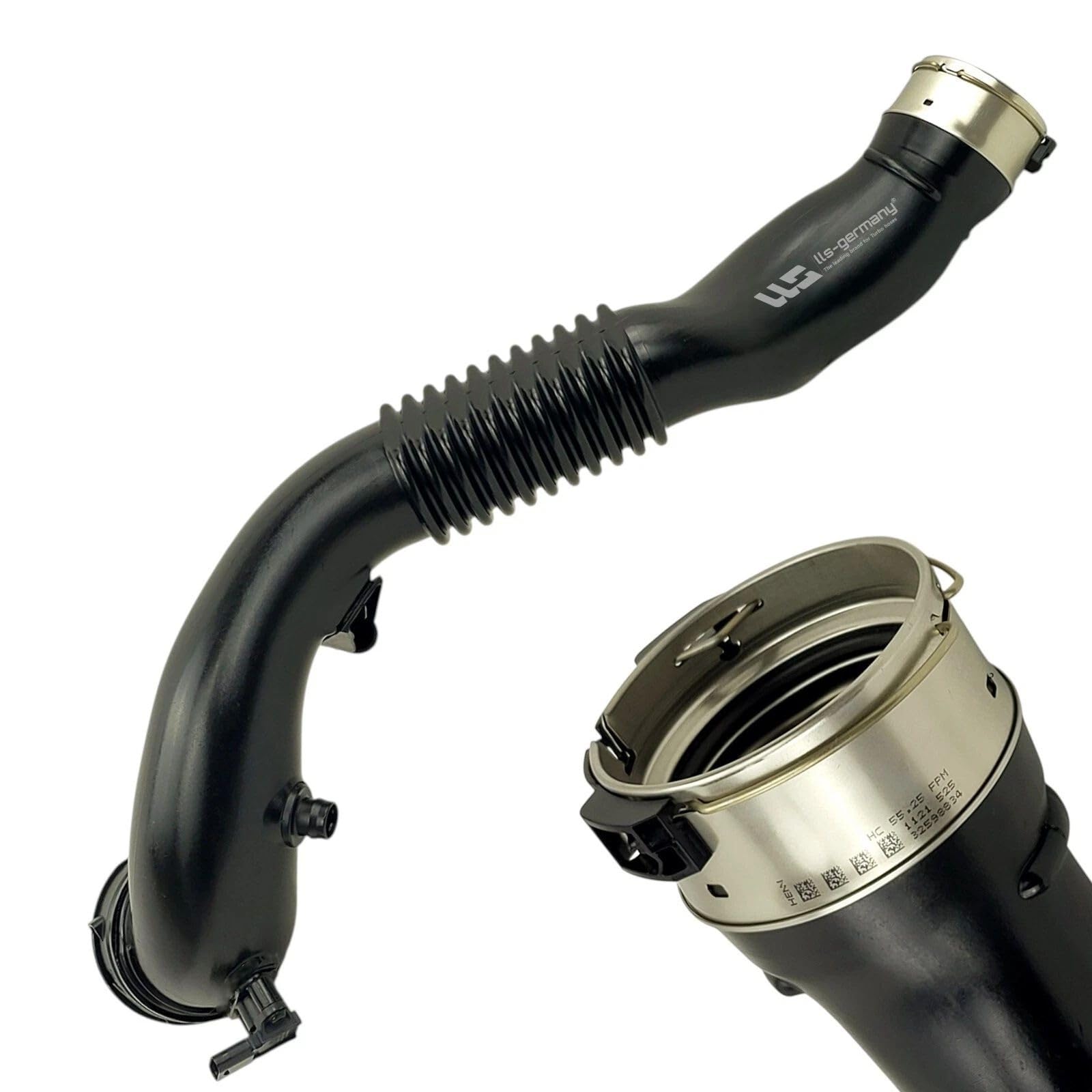 LLS-GERMANY Ladeluftschlauch Turboschlauch kompatibel mit BMW X3/X4 (F25, F26) xDrive35i/M40i (2979 ccm, 225-265 kW, 306-360 PS, 09/2010-03/2018), OEM: 13717604033, 13 71 7 604 033