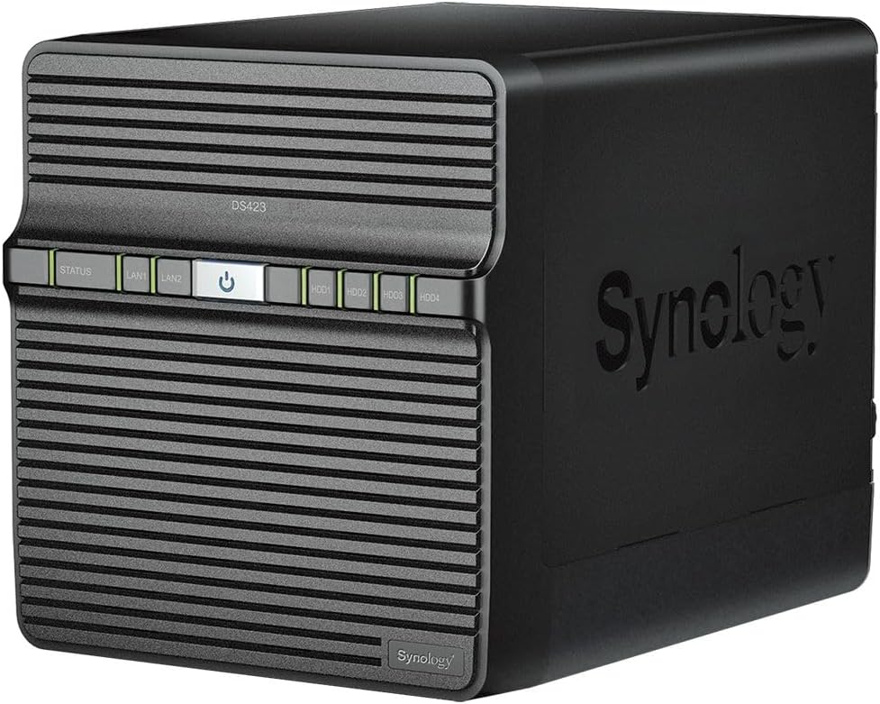 DiskStation DS423 4-Bay 3.5 Diskless 2xGbE NAS, Realtek RTD1619B 4-core (4-thread) 1.7 GHz, 2GB RAM, 3 x USB3.2 - 2 Yr - Launch 15March