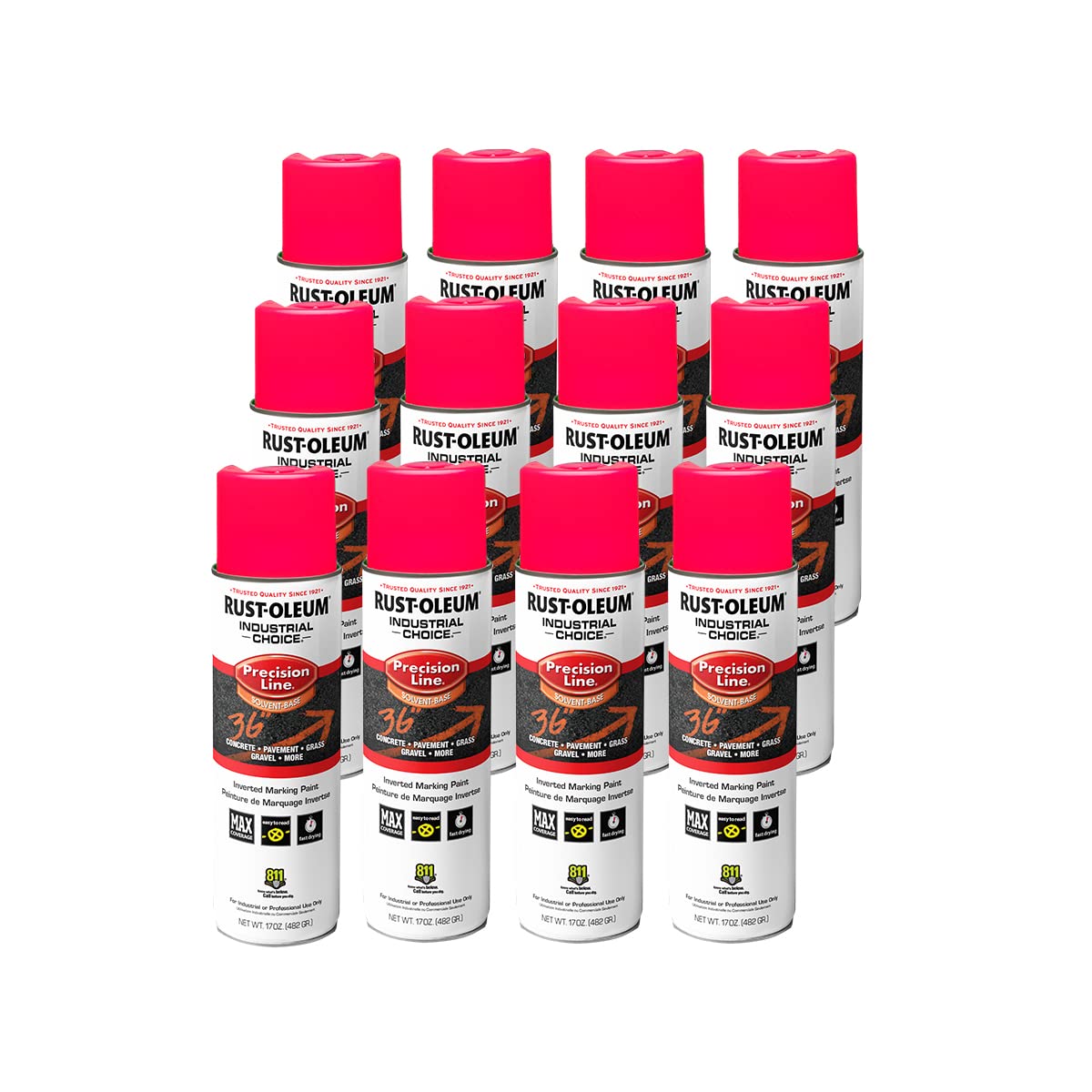 Rust-Oleum 1661838-12PK Industrial Choice Inverted Solvent