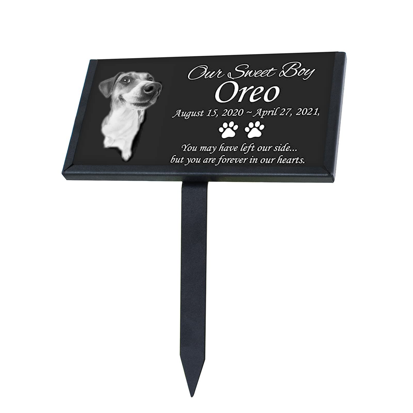 Grave Marker Stand for 6"X 12" Stones, Memorial Stones Stand for Loved
