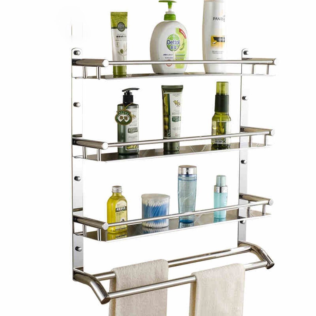 Estantes de baño exquisitos Bastidores de baño, baño de Esquina de Ducha, Bastidor de múltiples Capas, Inodoro montado en la Pared, baño de Inodoro, 50 * 12 * 60 cm, 50 * 12 * 60 cm