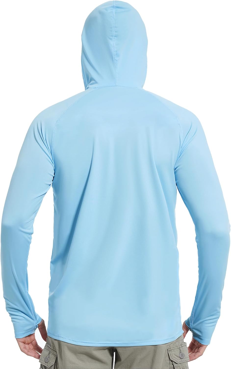 isnowood Sun Shirt UPF 50+ Men's Fishing Long Sleeve UV Protection Hoodie Hiking Rash Guard Swimming Running - Image 3