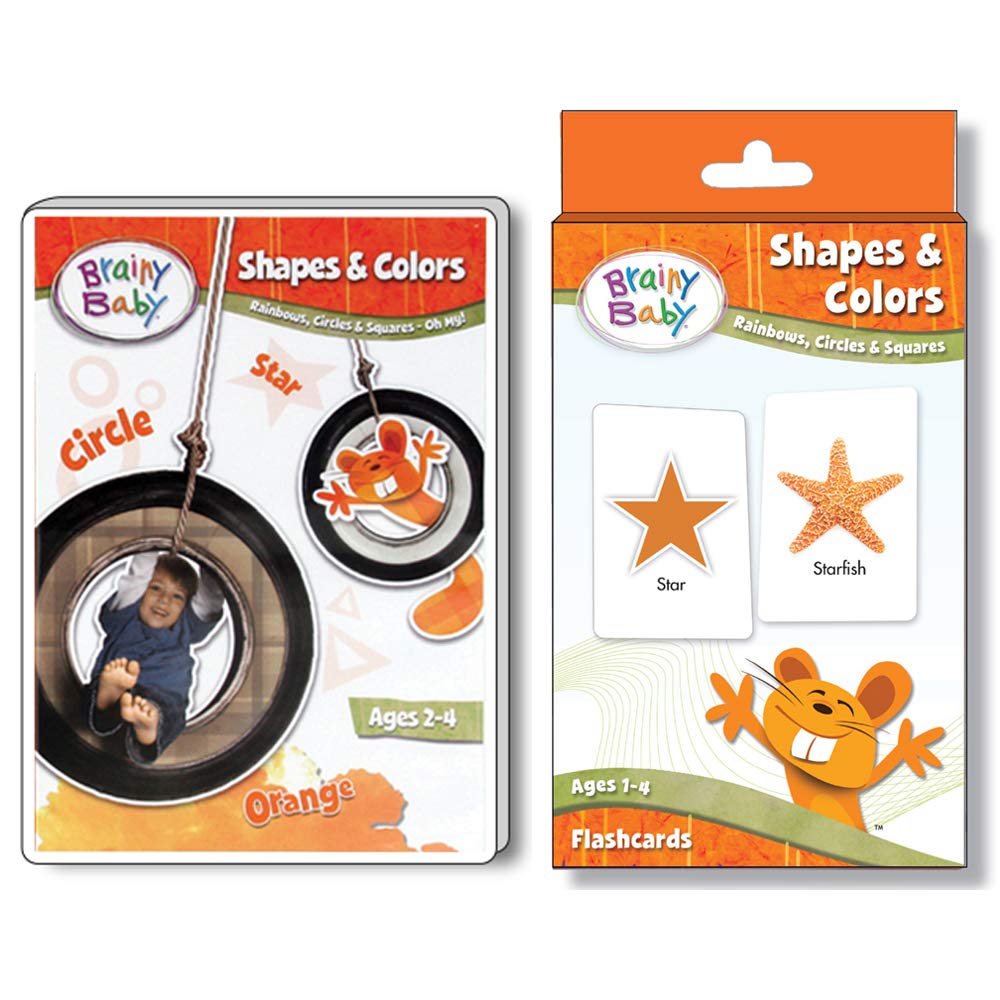 Buy Brainy Baby Shapes & Colors Flashcards and Shapes & Colors DVD