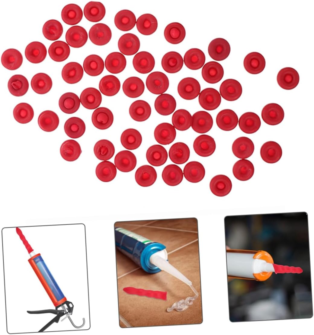 DOITOOL 80pcs Caulk Caps Reusable Sealing for Caulk Tubes Easy to Use and Portable for Preserving Adhesives and Sealants