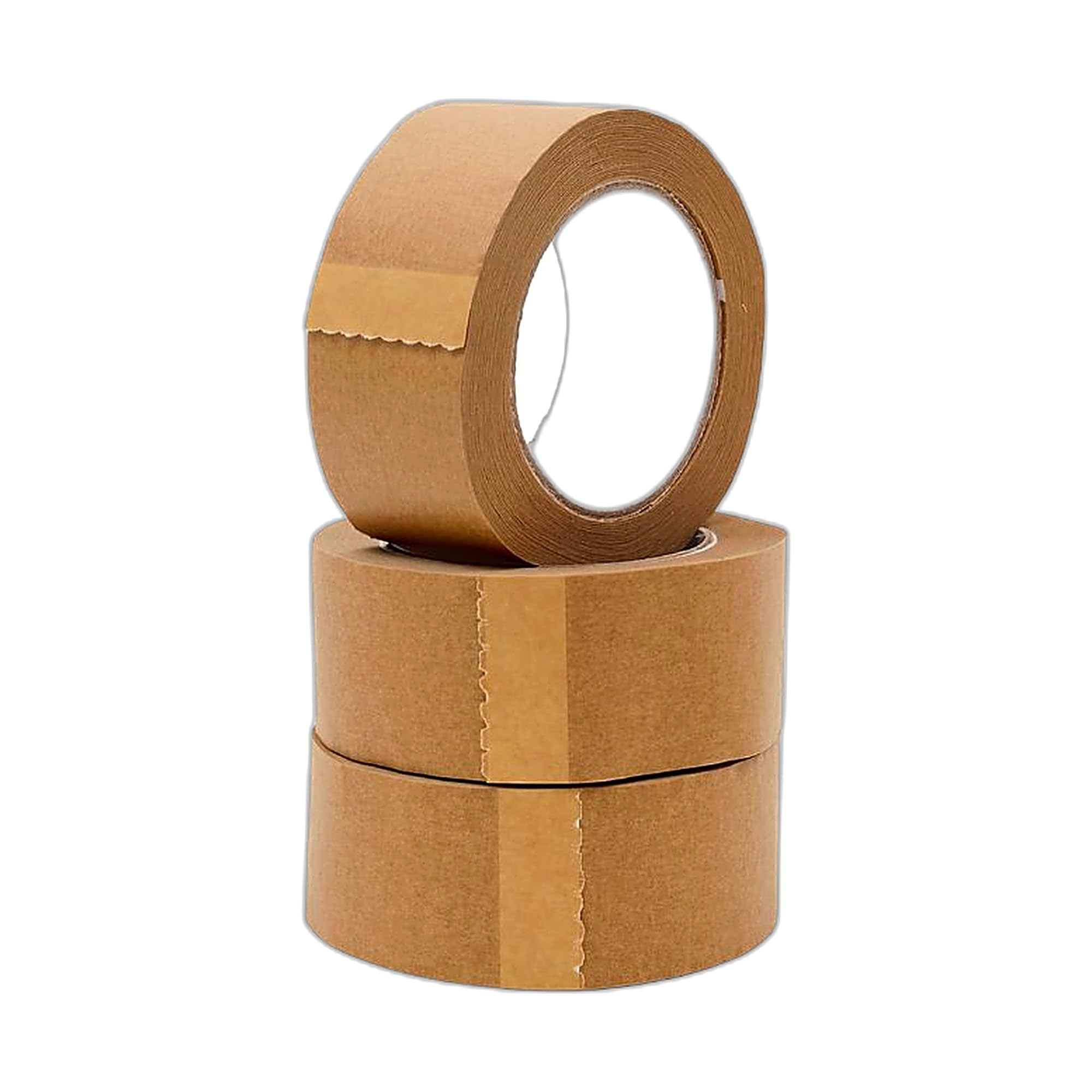 The Shipping Shed Kraft Paper Tape Brown 48mm x 50m, Eco Friendly Recyclable Self Adhesive Packing Tape, Plastic Free Brown Paper Parcel Tape for Boxes & Shipping (3)