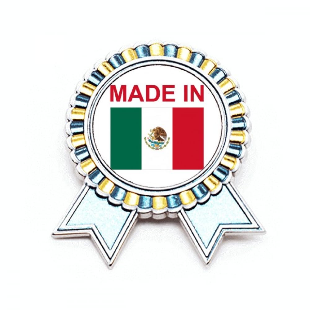 Broche Mexique Country Love cadeau idéal médaille métal taille M