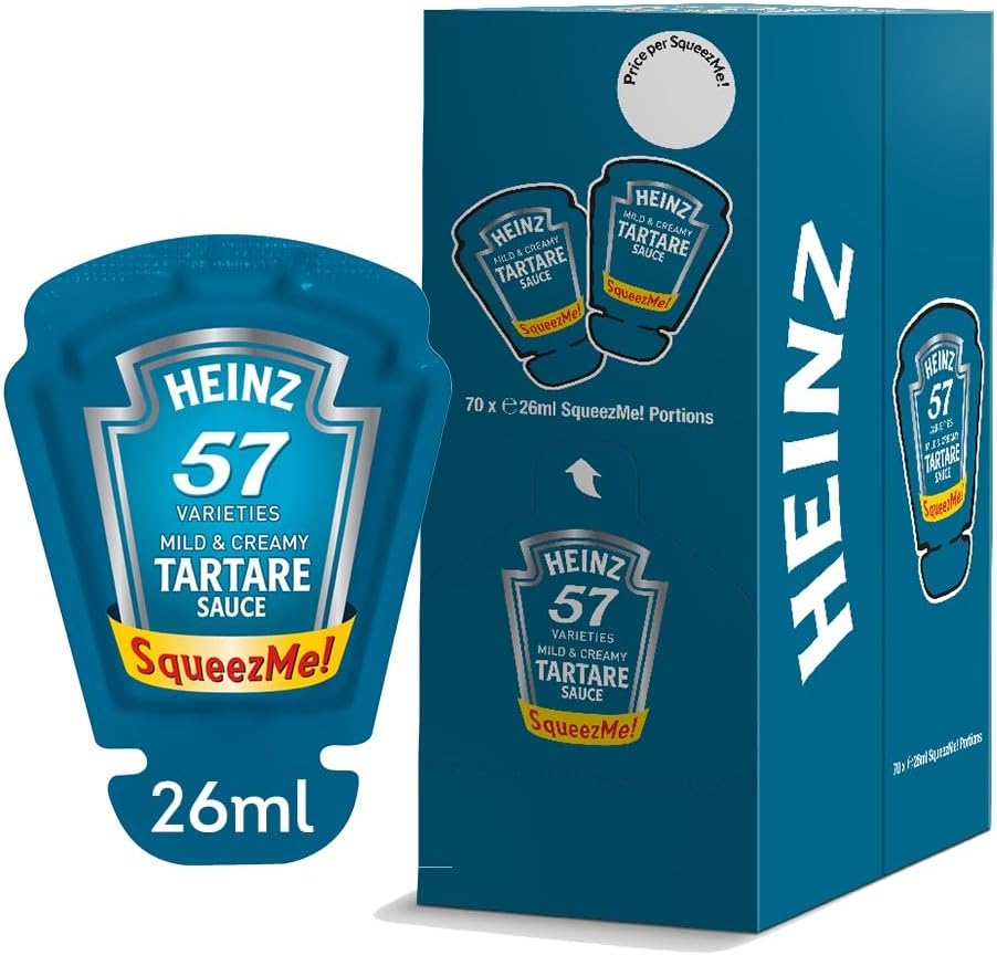 Heinz Tartare Sauce SqueezMe Portions 70 x 26ml