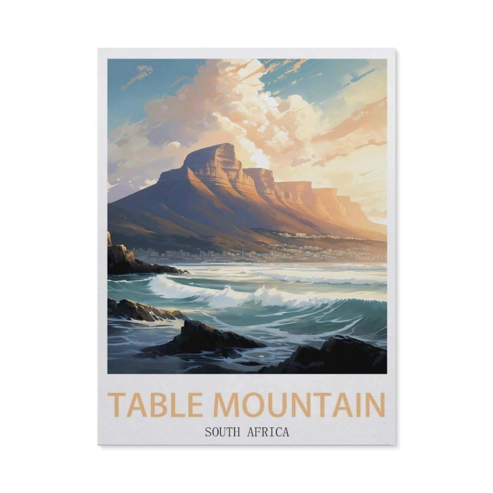 Tin Sign，Table Mountain South Africa(30x40cm）