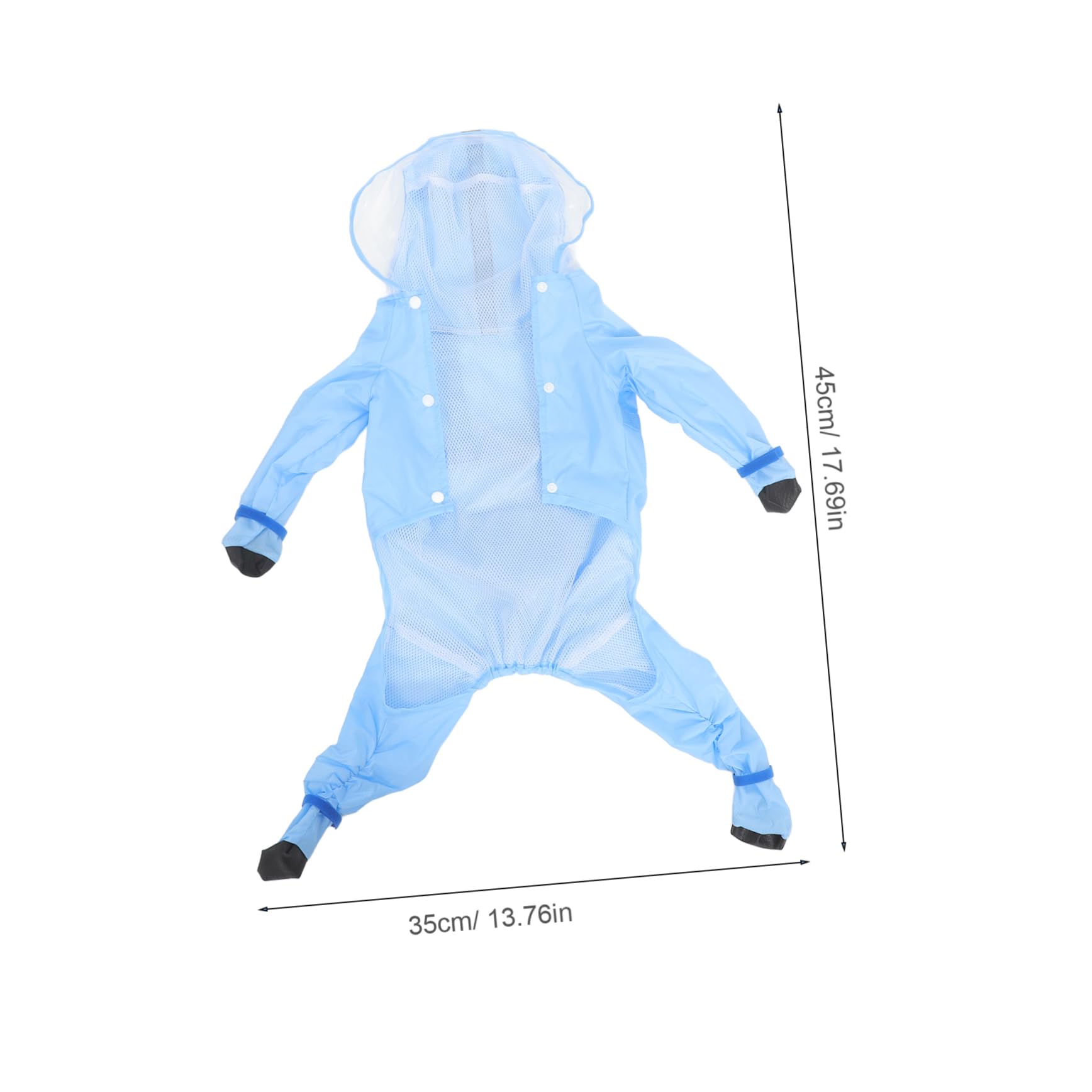 HOLIDYOYO Small Dog Rain Poncho Dog Rain Coats Waterproof Lightweight Compact Size