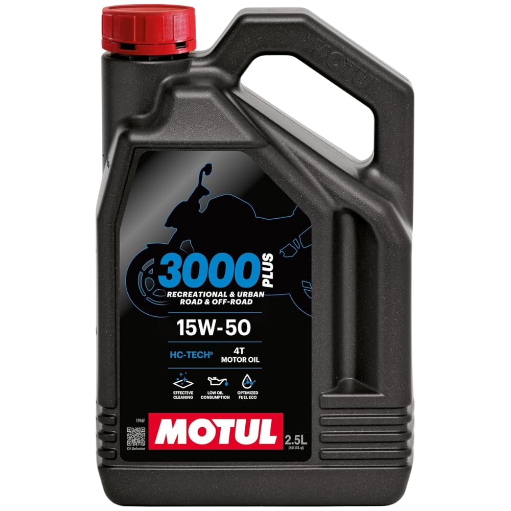 3000 4T Plus 15W50 API SM HC Tech Engine Oil for Royal Enfield Bullets (2.5 L)