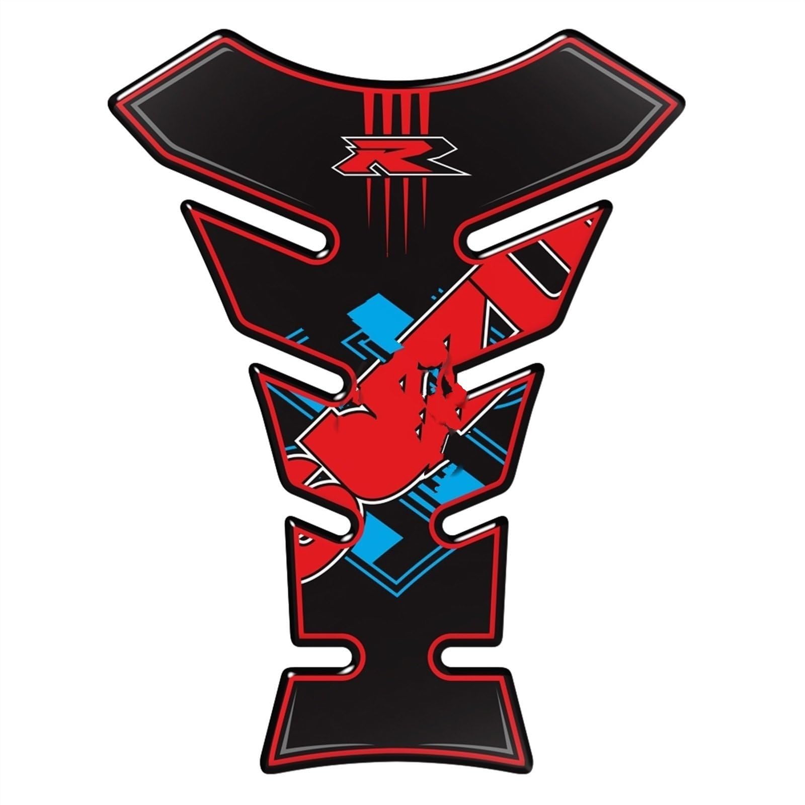 Motorcycle Tank Fish Bone Decoration Stickers Pad for Hornet CB599 CB600 CB900 CB1000 CB1300 Carbon-Look(Color2)